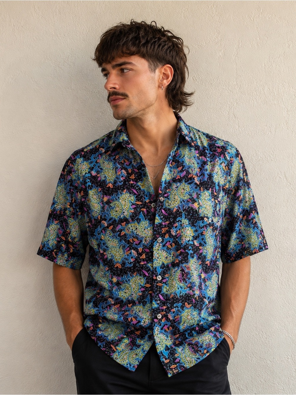 Vintage Santana Funky Paisley Shirt